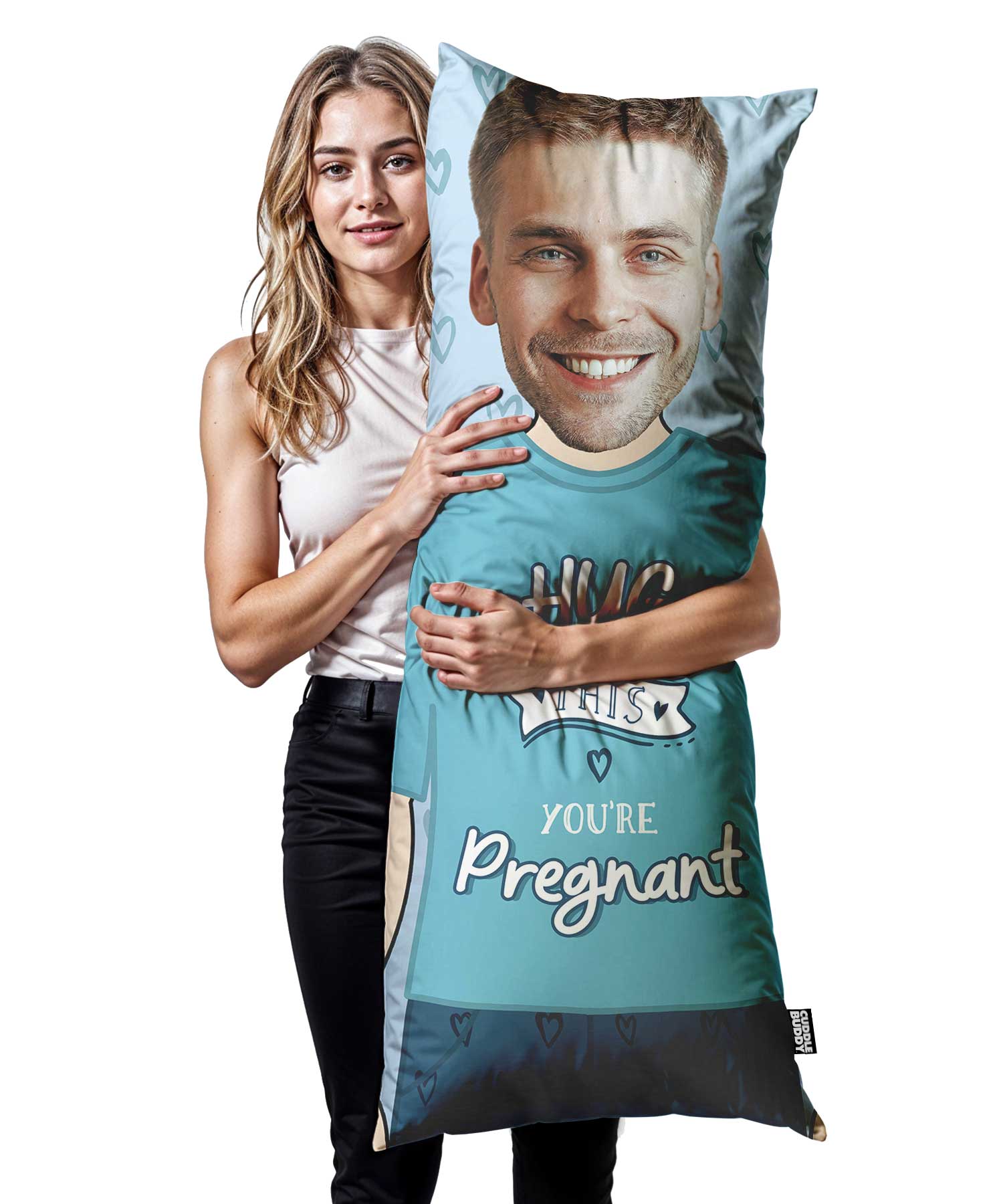 Pillow with a face