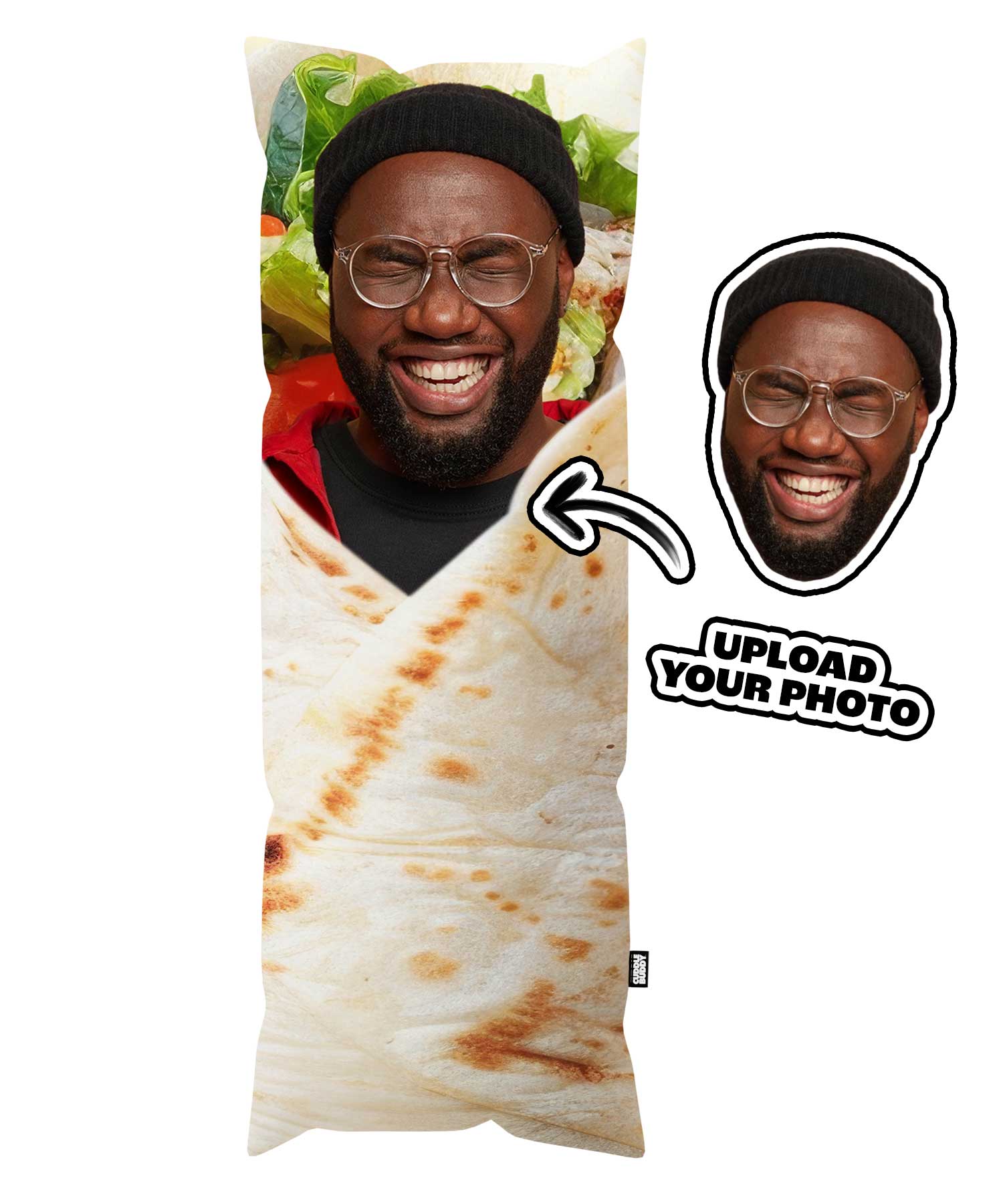 Body pillow with picture