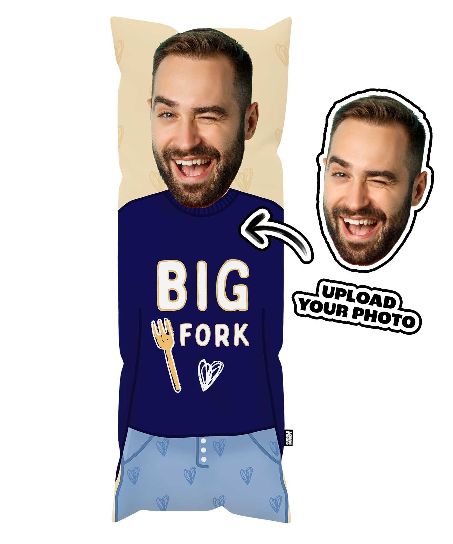Pillow with face on it