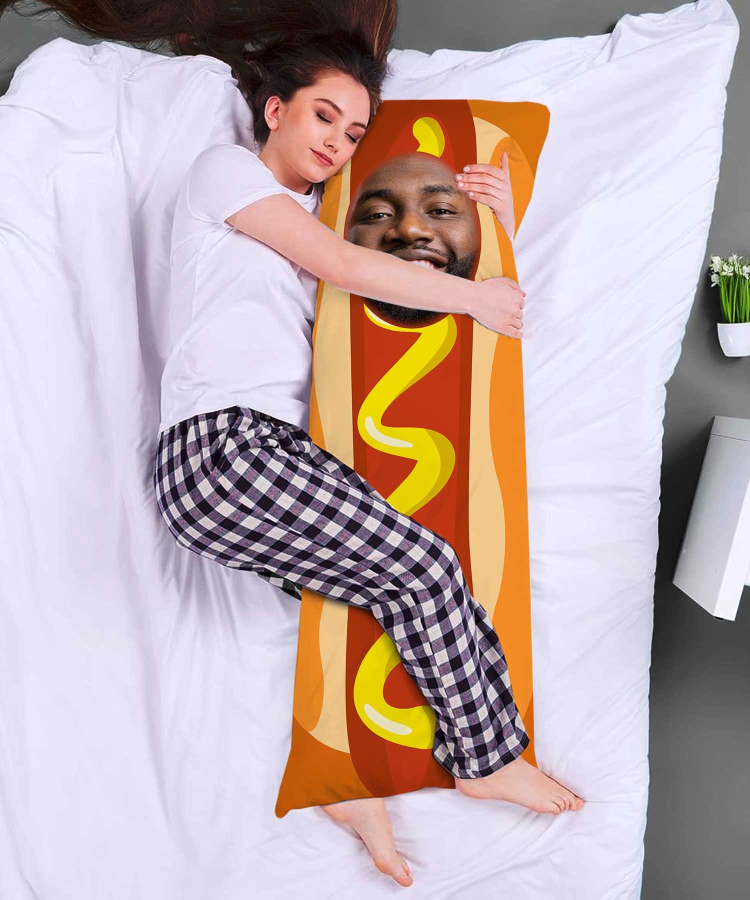 Pillow with face on it