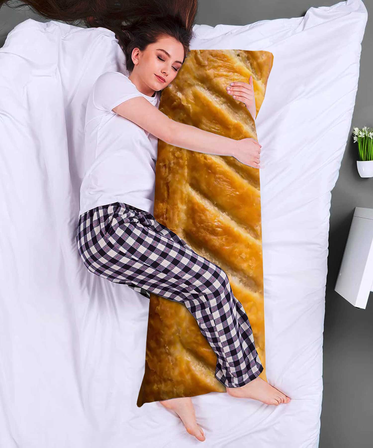 Body pillow with picture