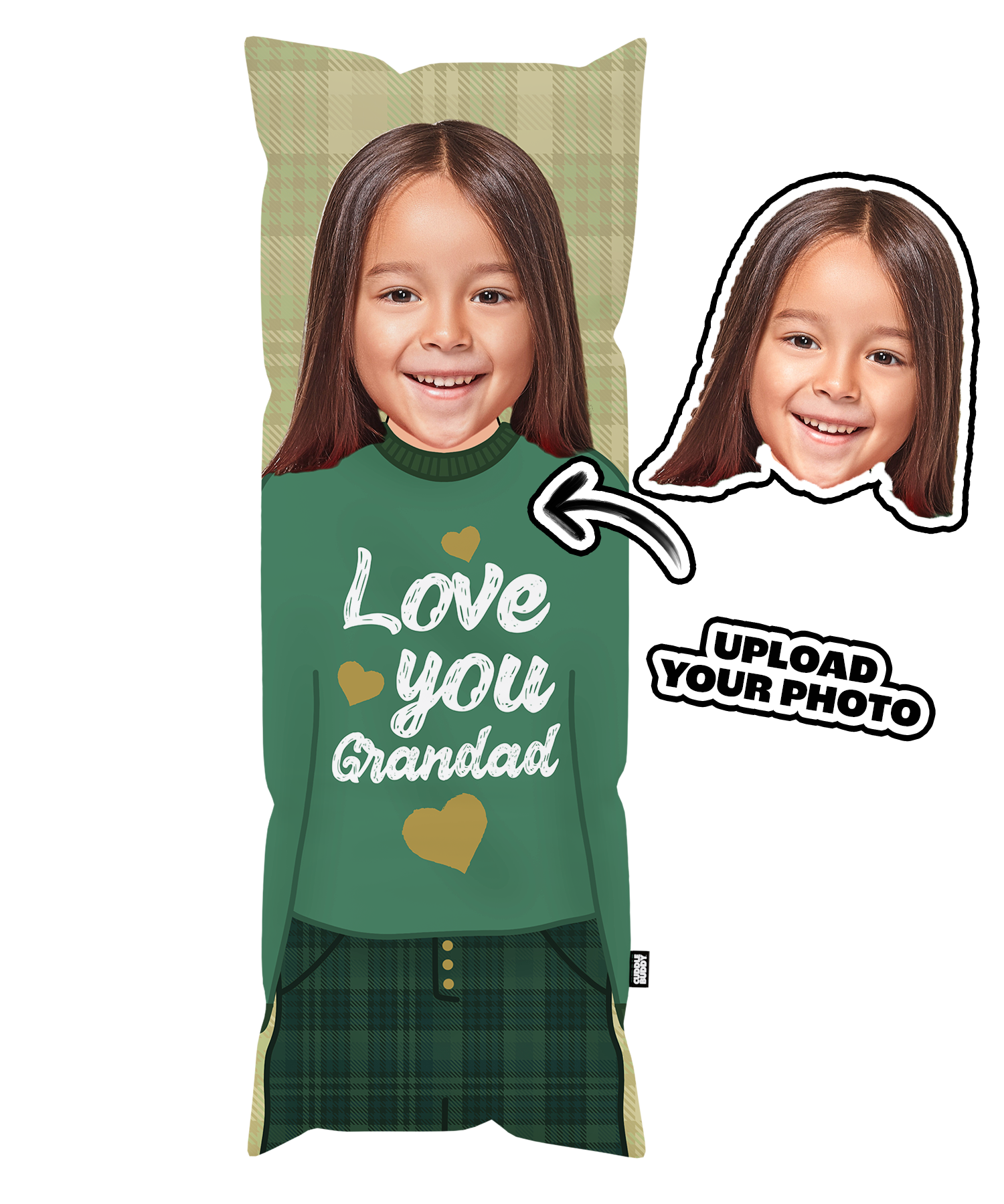 Love You Grandad Cuddle Buddy Body Pillow