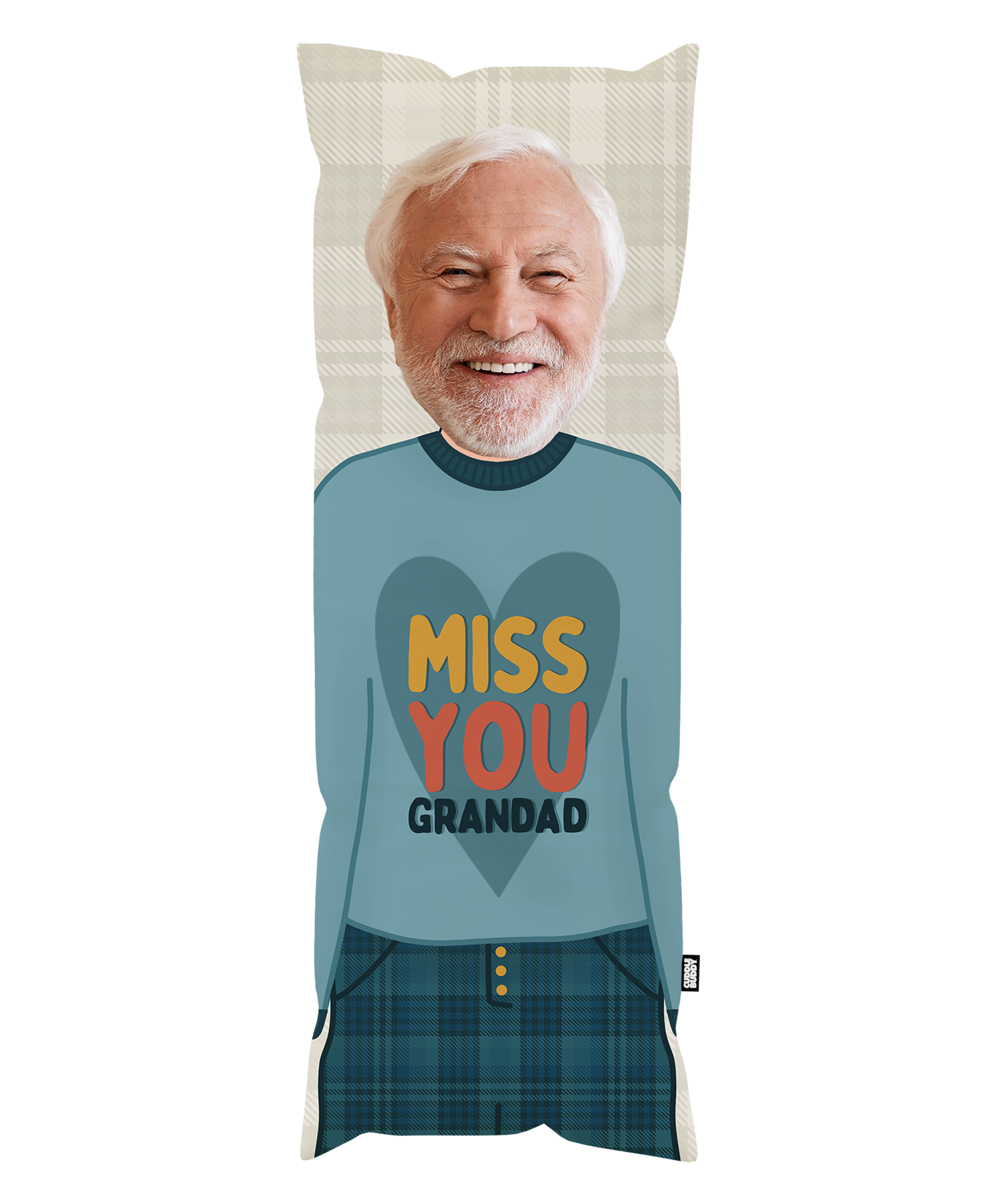 Miss You Grandad Cuddle Buddy Body Pillow