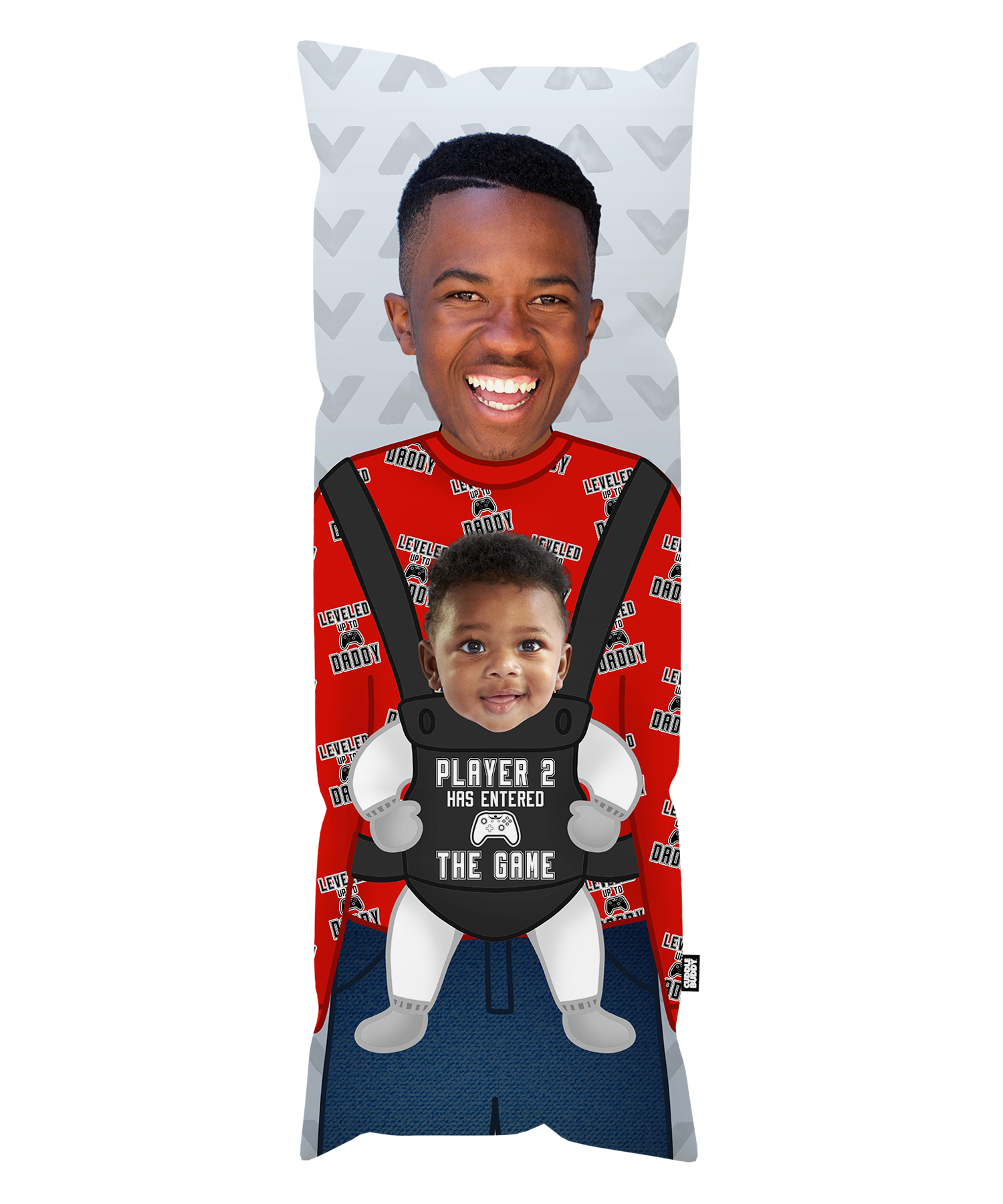 Levelled Up To Daddy Baby Carrier Body Pillow