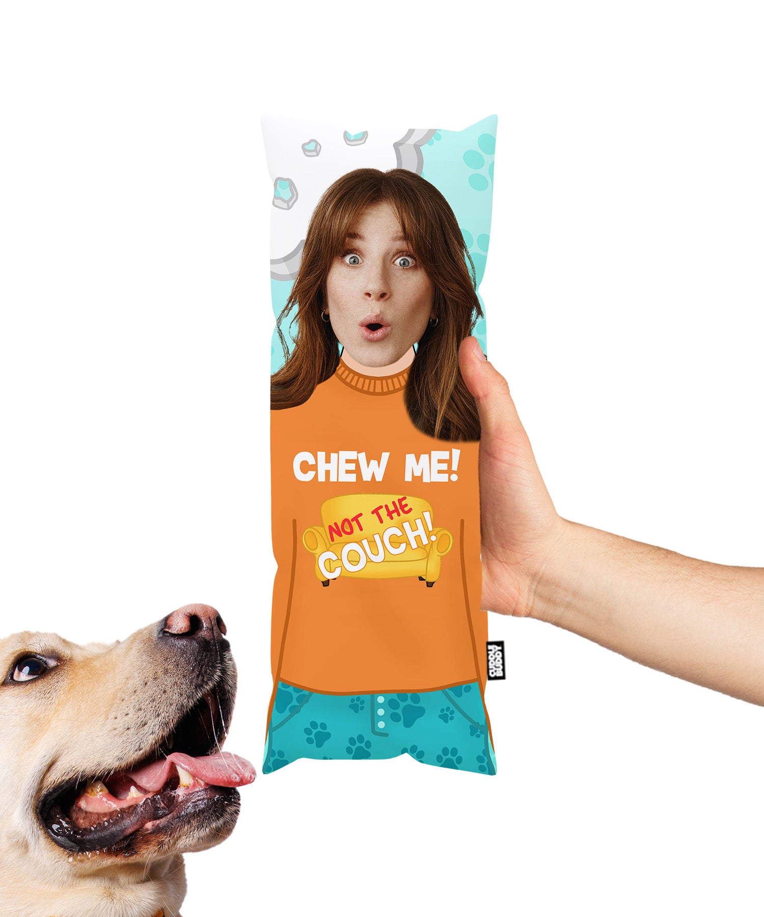 Dog face pillow
