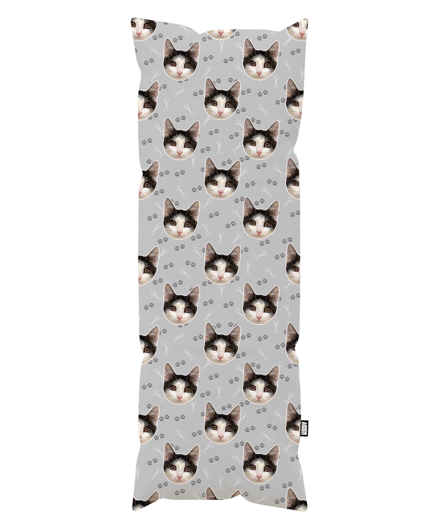 Cat Face Cuddle Buddy Body Pillow