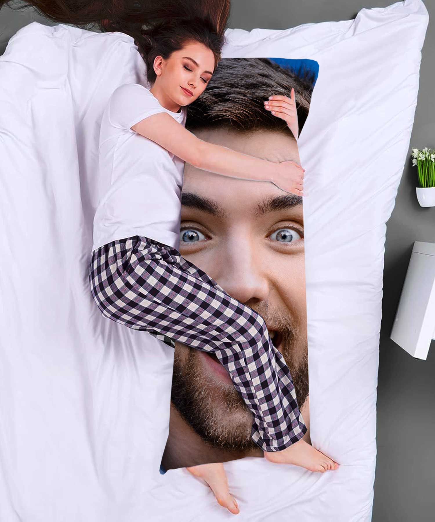 Oversized Face Cuddle Buddy Body Pillow