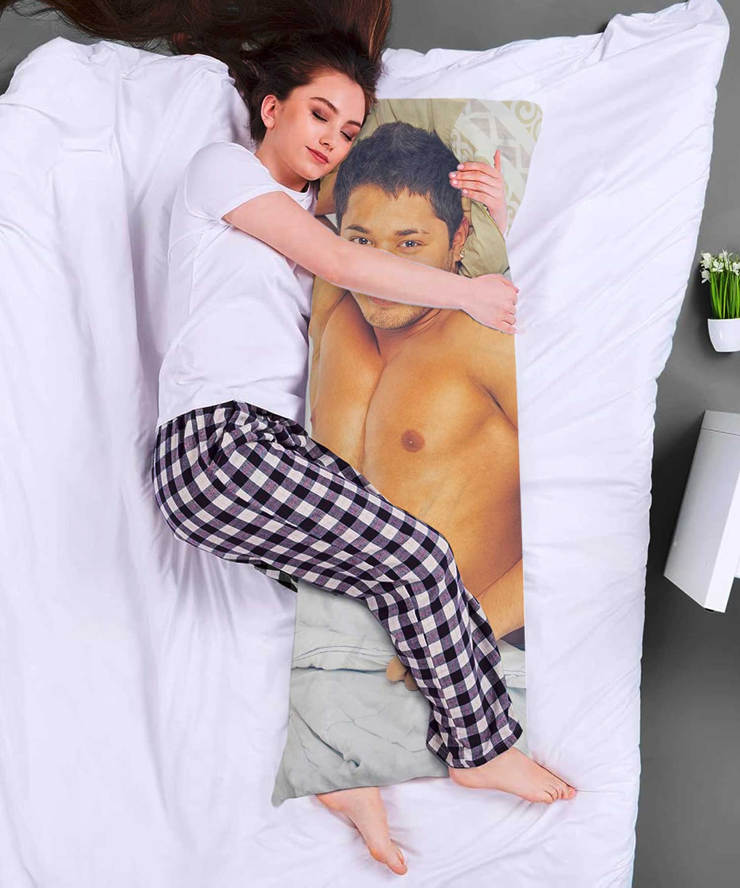 Full Photo Lying Down Body Pillow