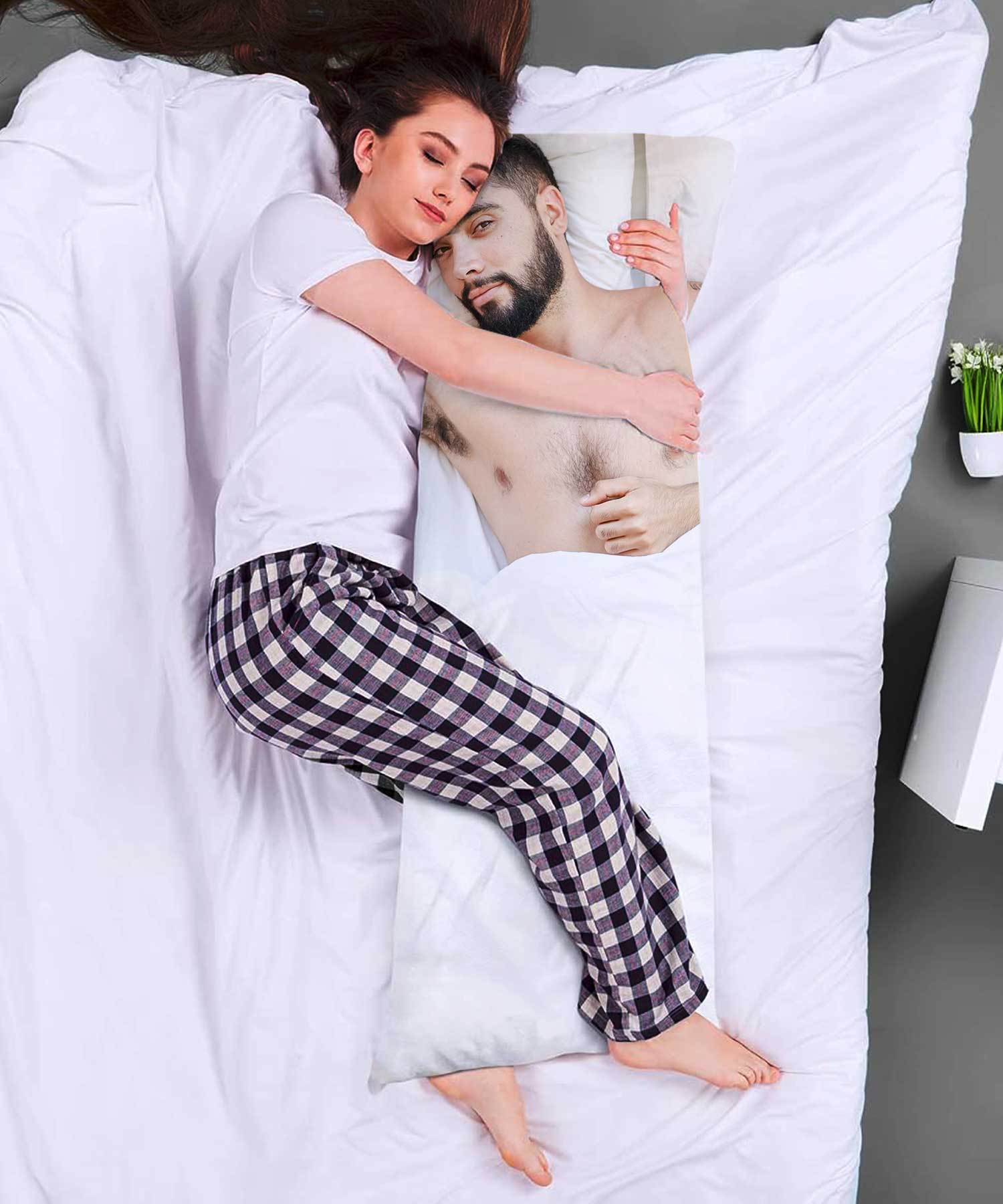 Full Photo Lying Down Body Pillow