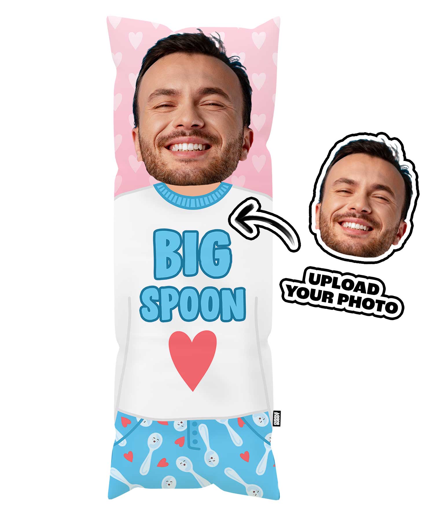 Big Spoon Cuddle Buddy - Custom Body Pillow