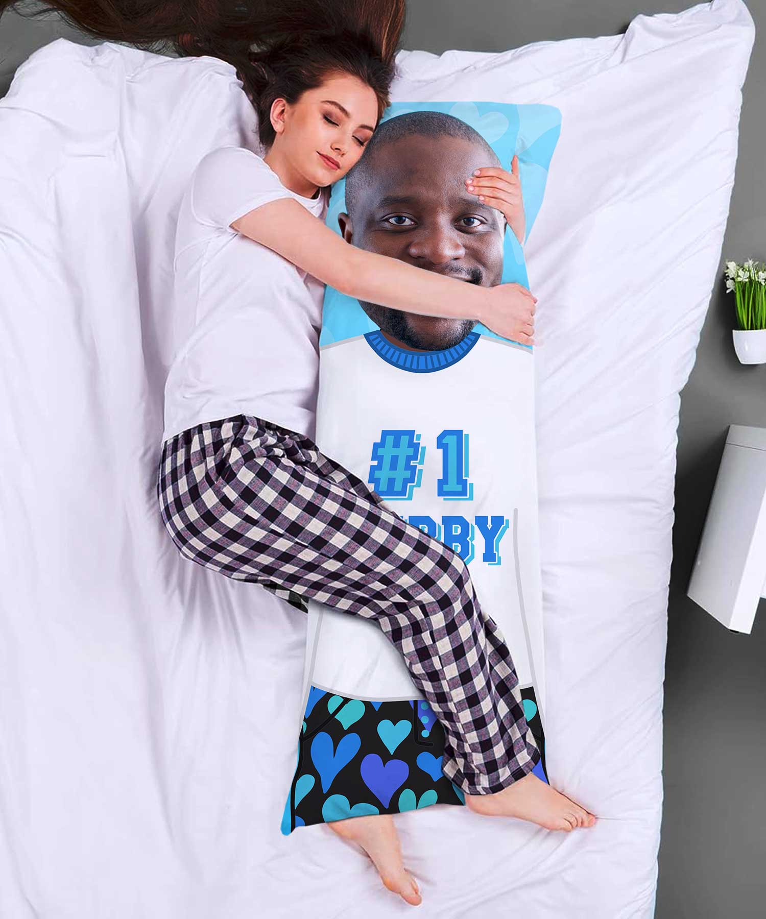 #1 Hubby Cuddle Buddy Body Pillow