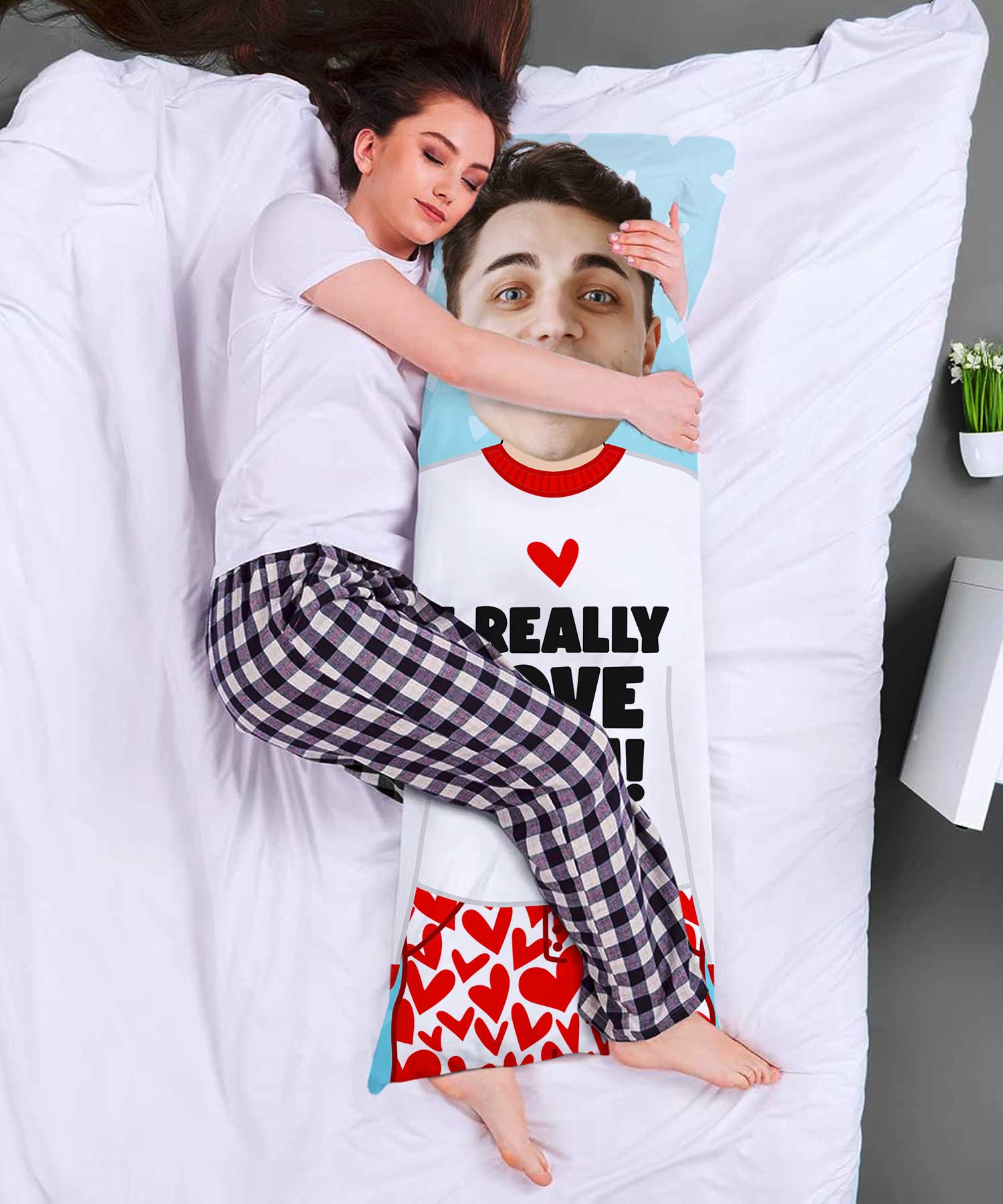 I Really Love You Cuddle Buddy Body Pillow