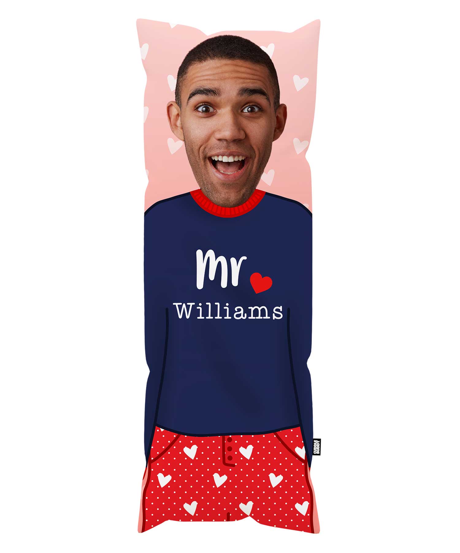 Mr Your Name Cuddle Buddy - Custom Body Pillow