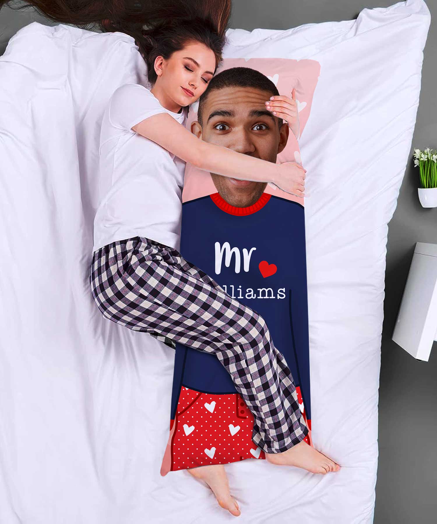 Mr Name Cuddle Buddy Body Pillow