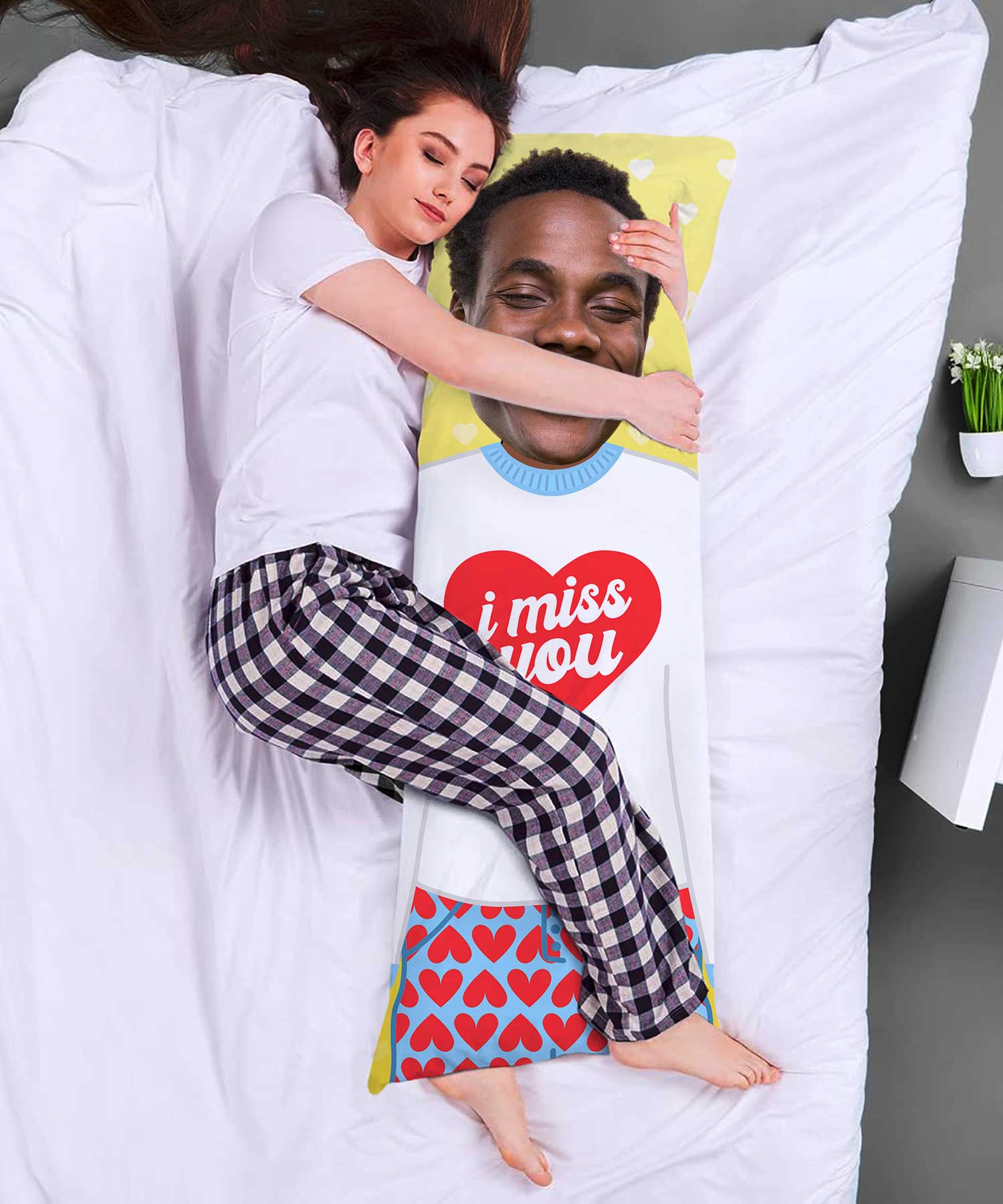 I Miss You Cuddle Buddy Body Pillow