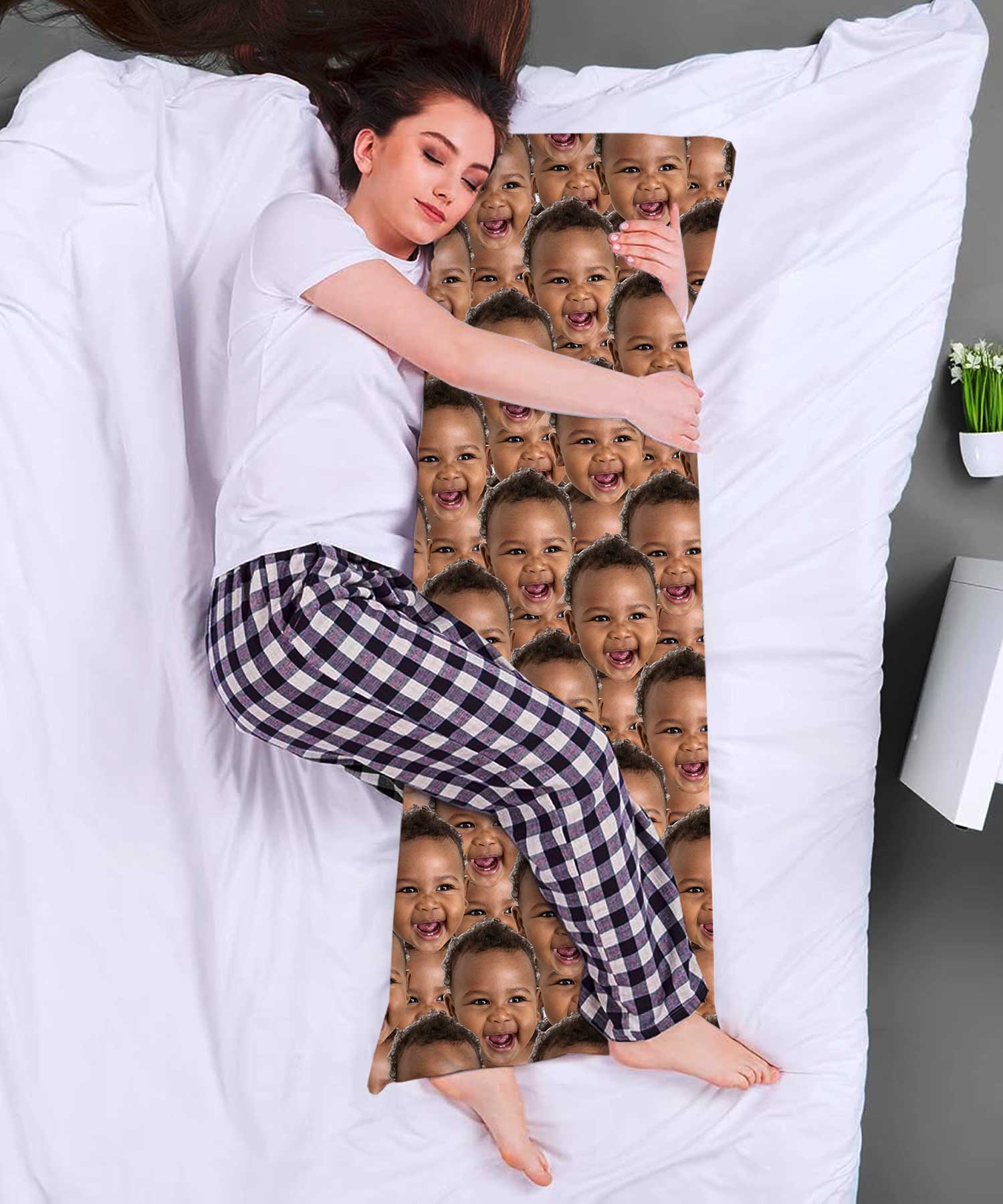 Pillow with face on it
