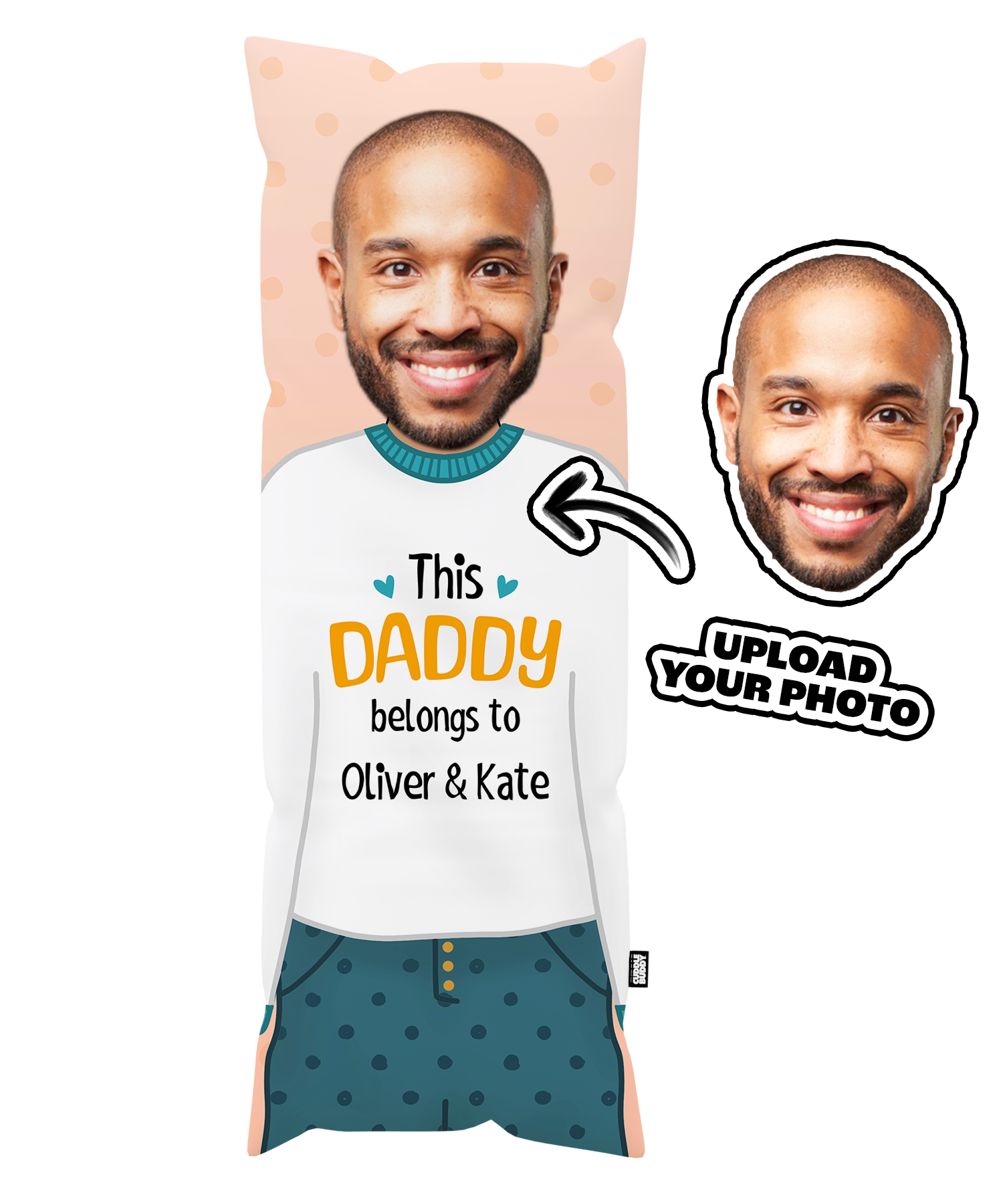 Personalised Names Body Pillow