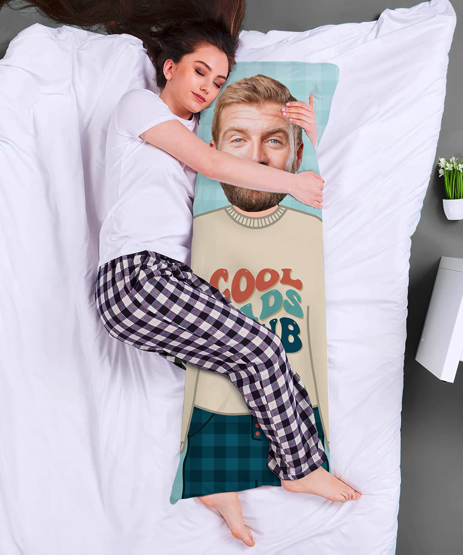 custom dad body Pillow