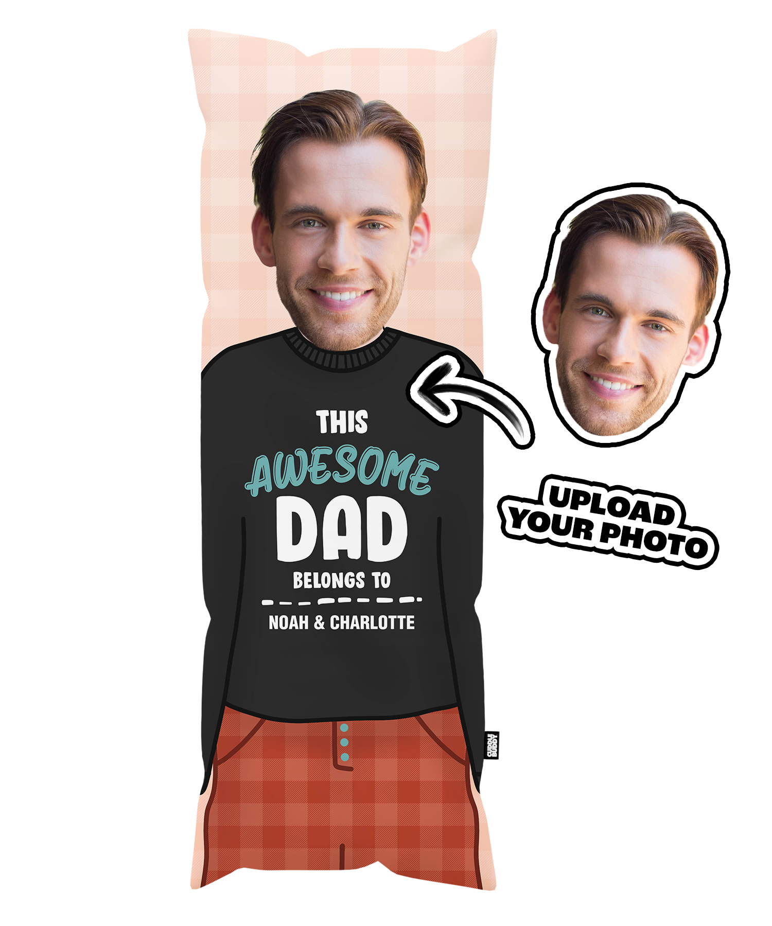 This Awesome Dad Belongs To *Name* Body Pillow