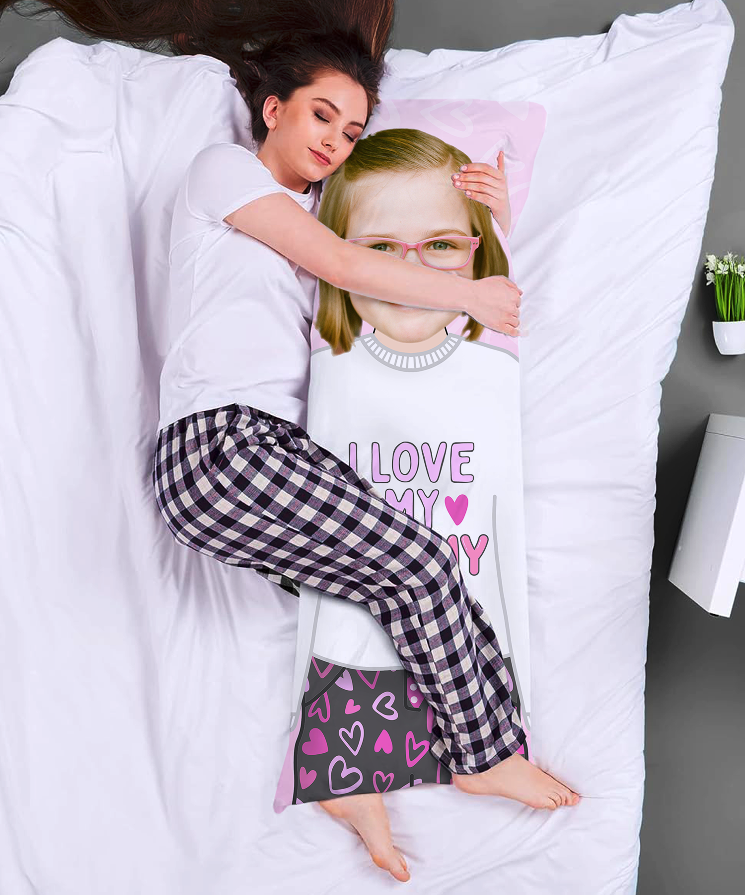 long bed Personalised Body Pillow