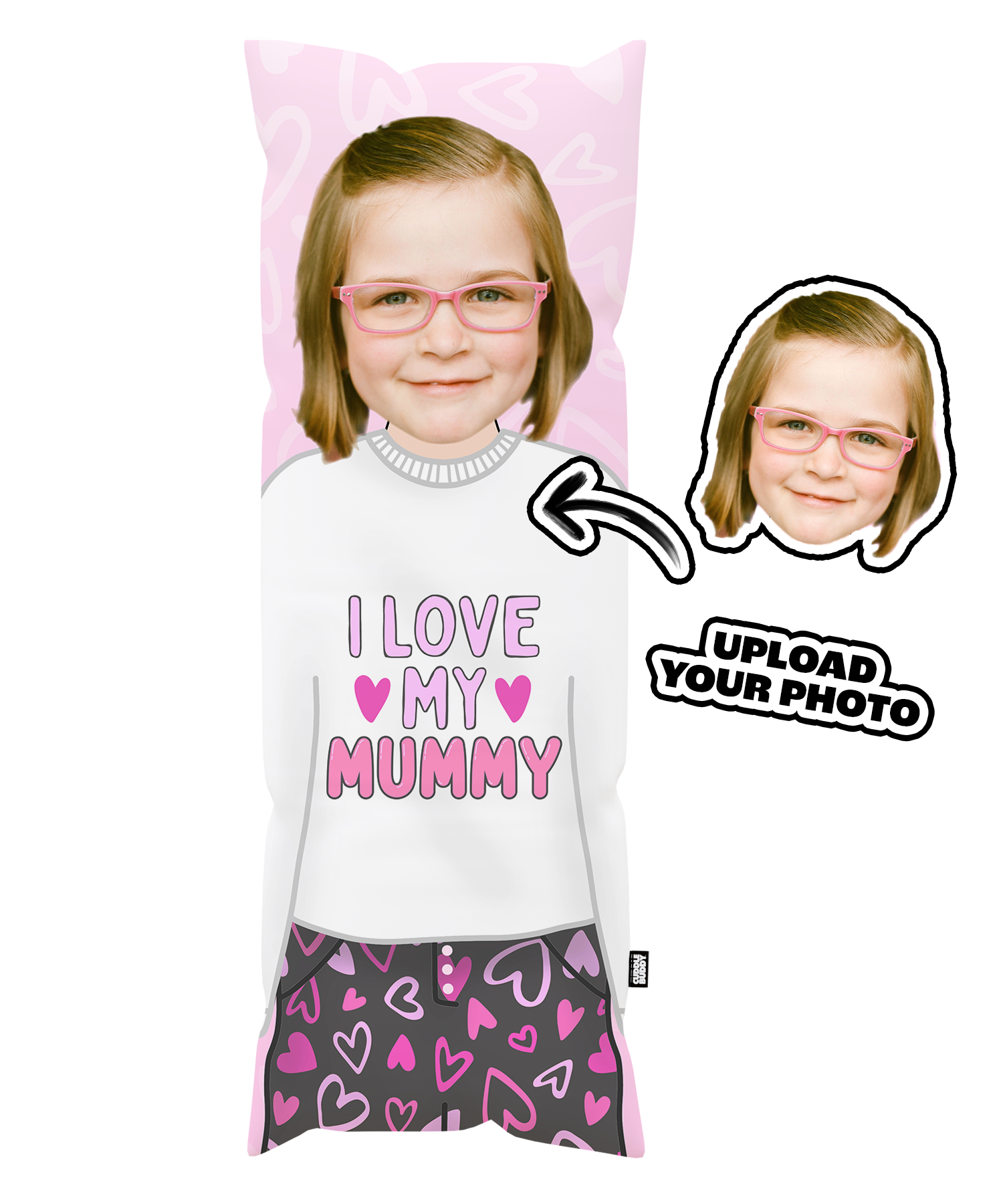 I Love My Mummy Personalised Body Pillow