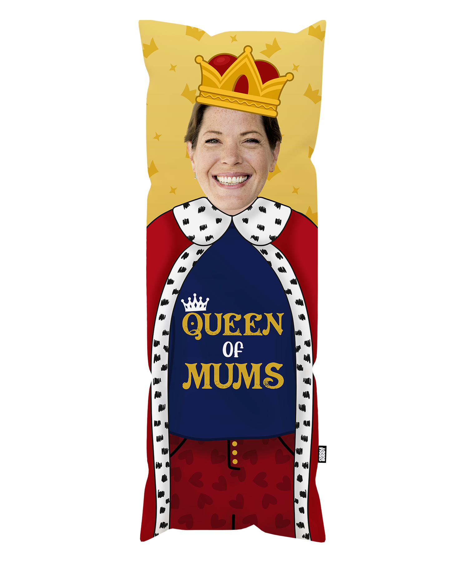 Queen Of Mums Personalised Cuddle Body Pillow