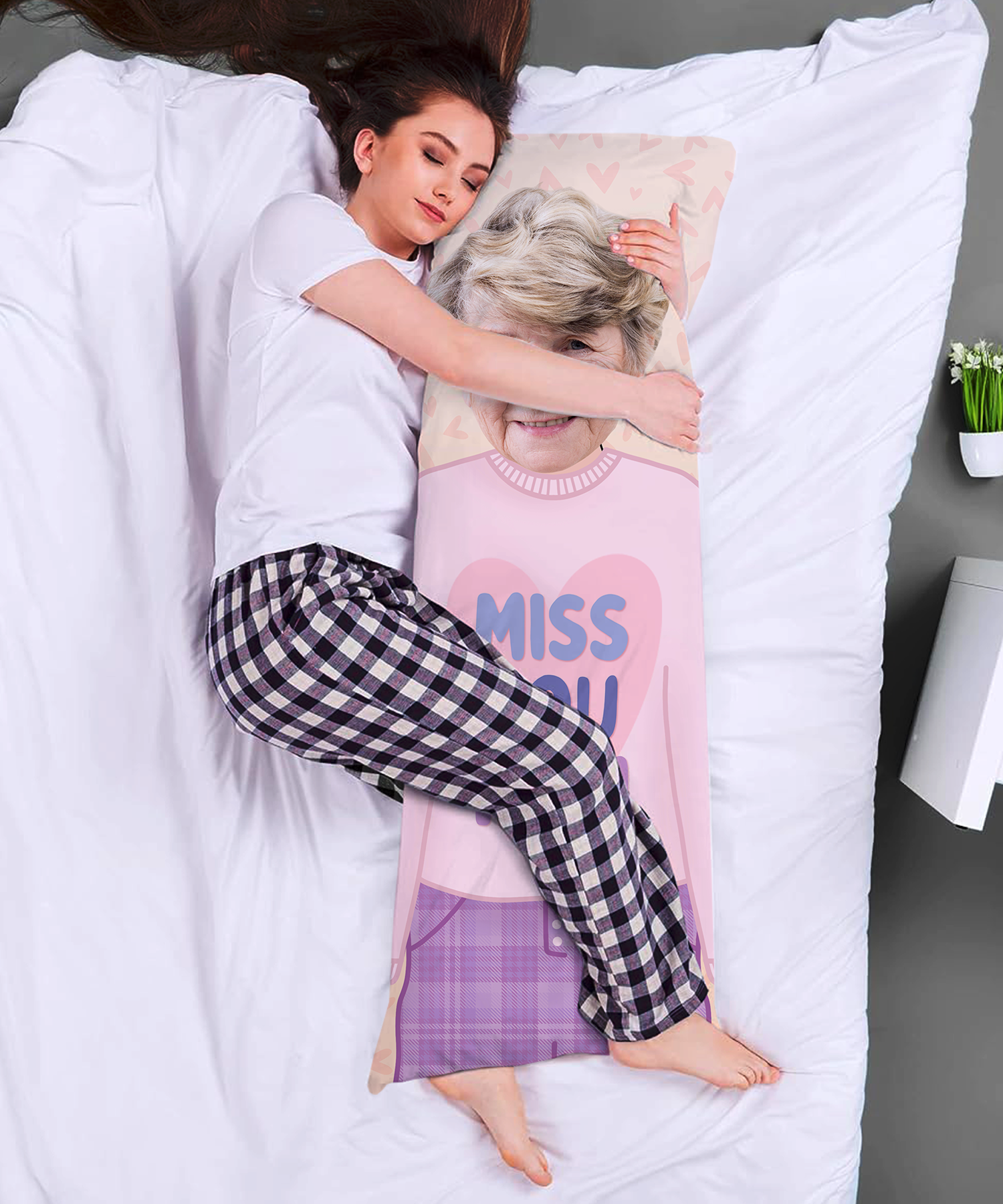 Miss You Personalised Pillow