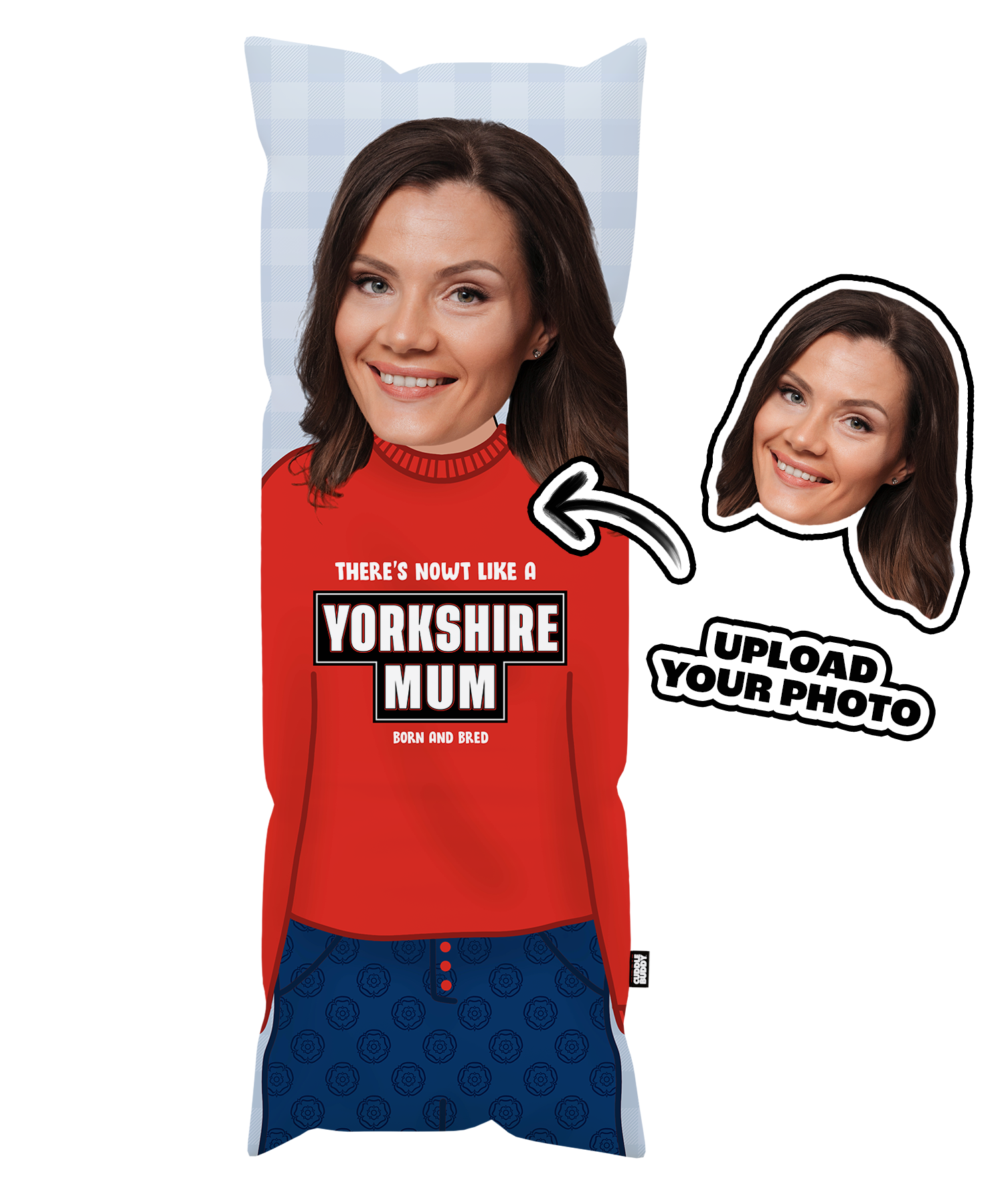 There's Nowt Like A Yorkshire Mum Cuddle Buddy Pillow