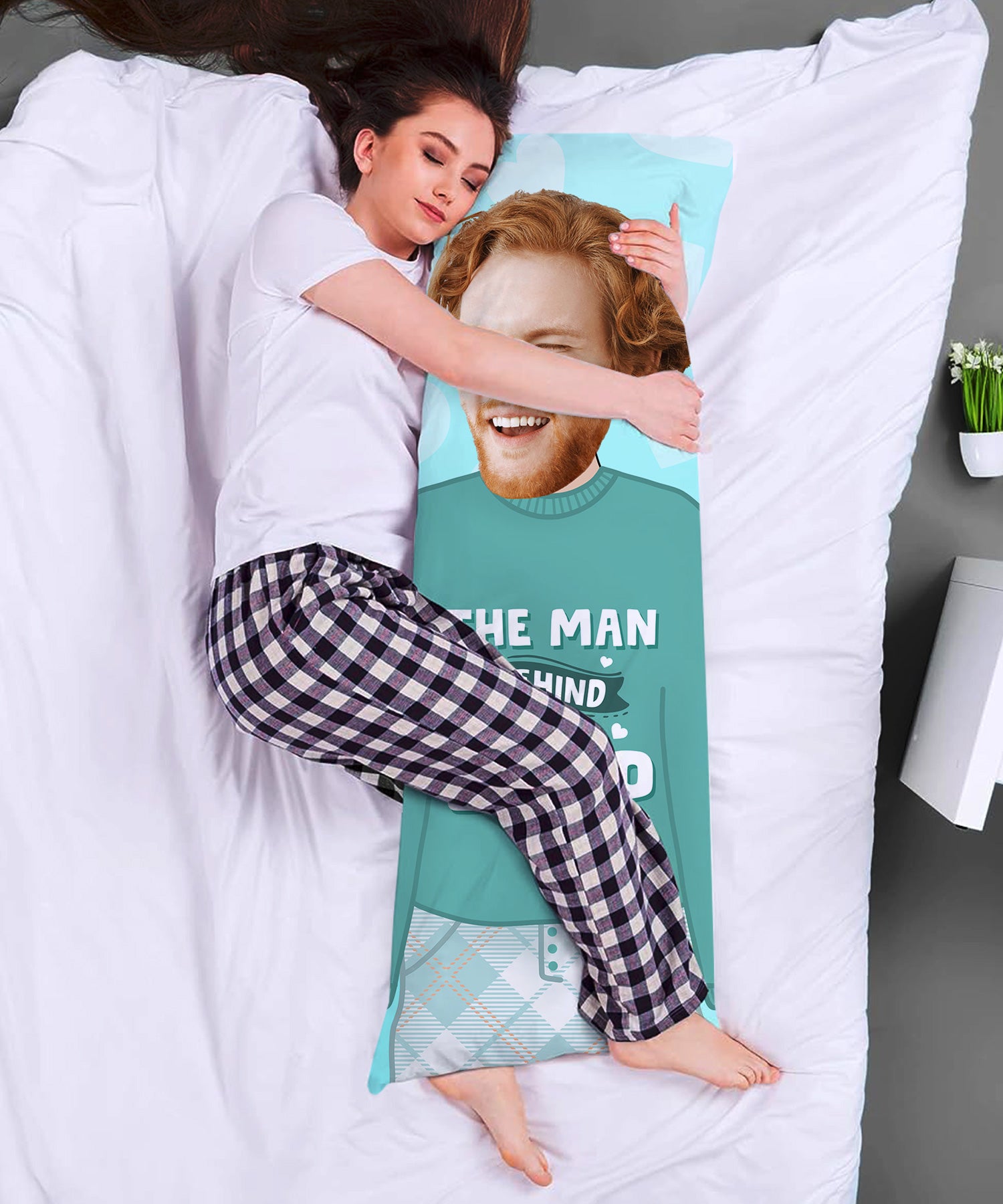 The Man Behind The Bump Cuddle Buddy Body Pillow Custom Pillow