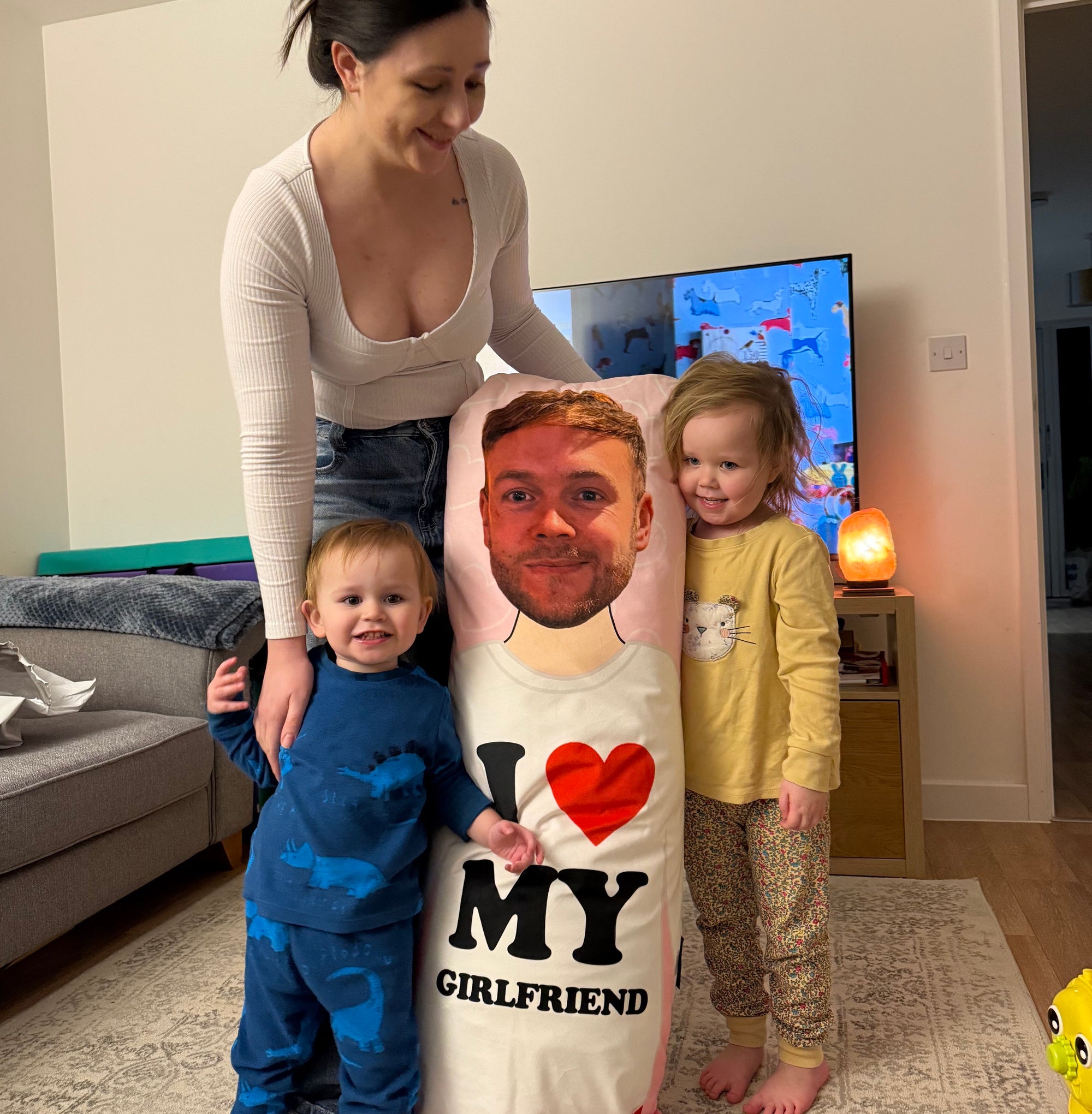 I Love My Girlfriend Cuddle Buddy Body Pillow