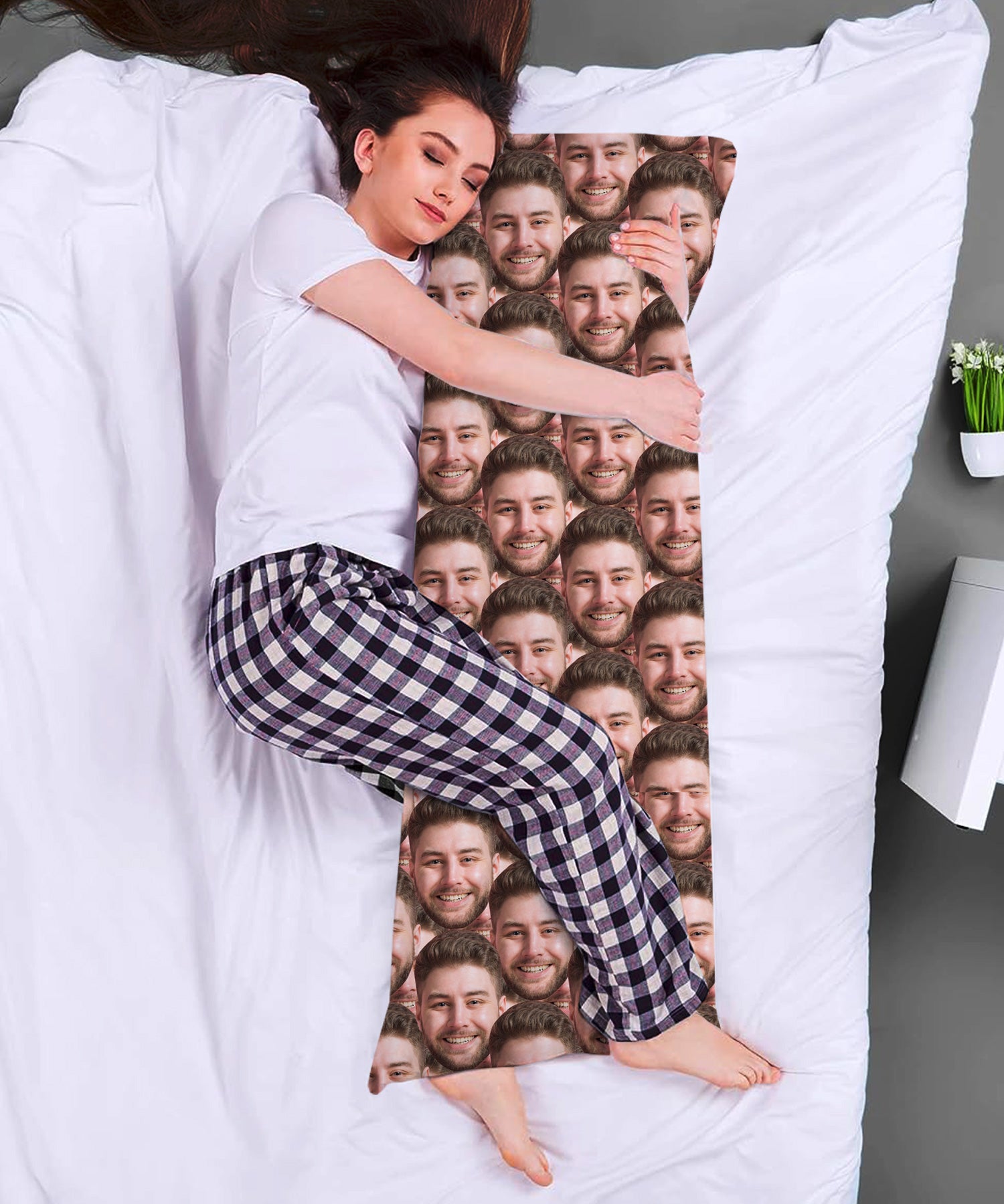 Face Mash Cuddle Buddy Body Pillow